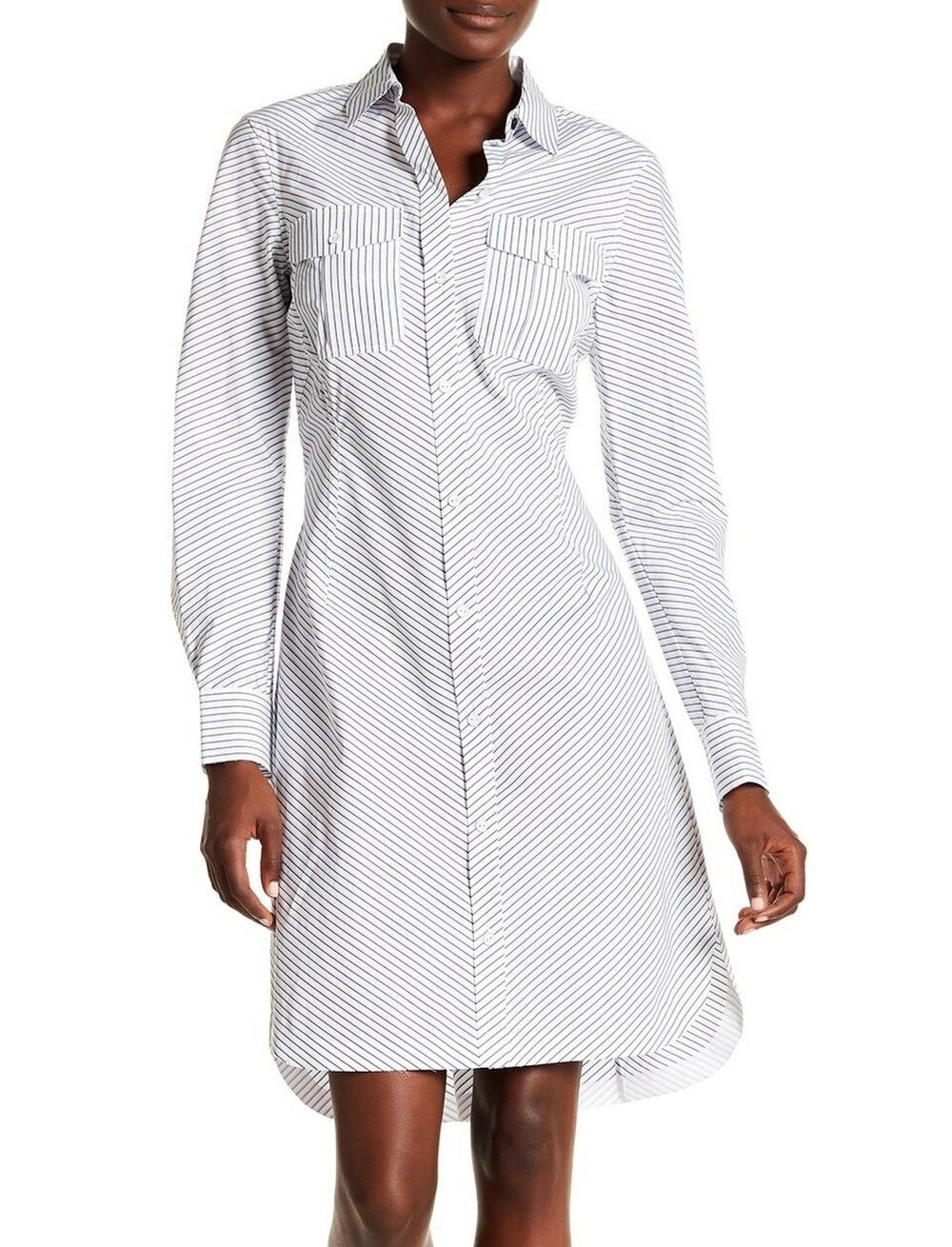 Rag & Bone  Albion Shirt Dress Blue/White Stripe Sz. Small